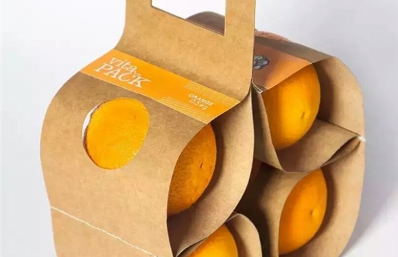 原來(lái)橙子還可以這么包裝，牛皮紙水果包裝鑒賞